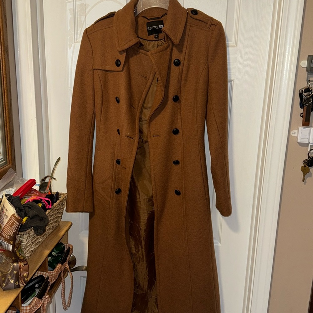 Express wool long coat